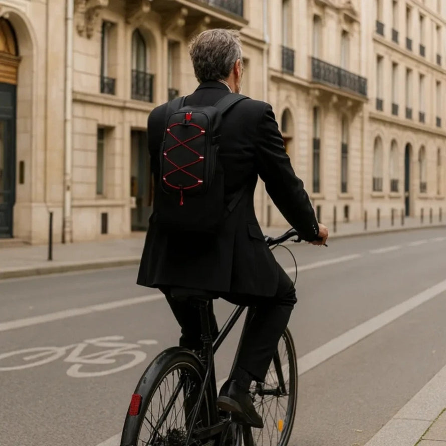 Sacoche porte-bagages vélo 10L 3-en-1 Néo Badawin transformable en sac à dos pour cyclistes urbains