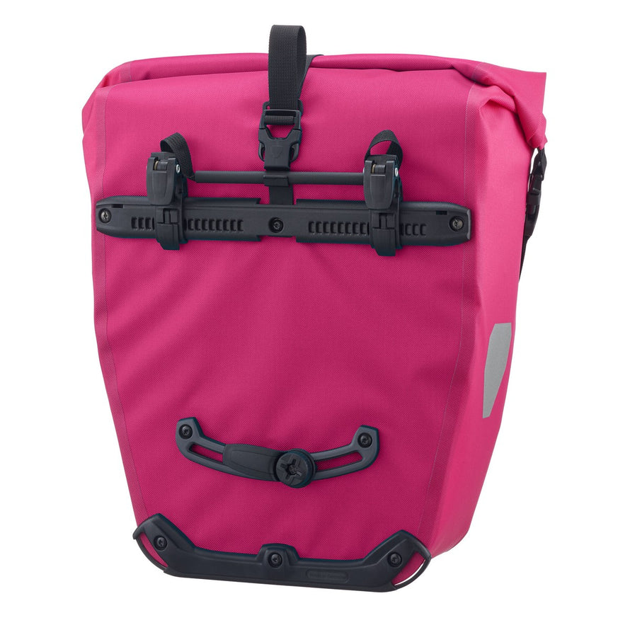 Sacoche vélo Ortlieb Back Roller Cyber 20L rose avec fixation arrière robuste pour porte-bagages étanche