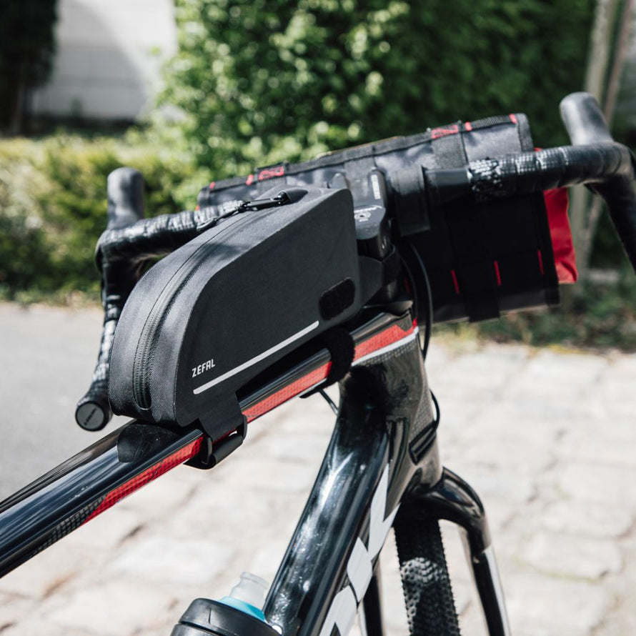 Sacoche Top Tube Vélo - Sac De Cadre Léger, Fixation Universelle, 1L, étanche, Pour Randonnée Et Voyage