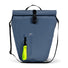 Sacoche vélo étanche Urban Proof Storm All Weather 20L bleu avec sangle jaune fluo, idéale pour cyclistes urbains