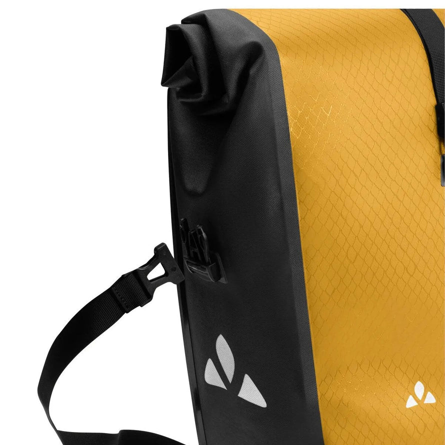 Sacoche vélo Vaude Aqua Back 24L recyclée et imperméable, conçue pour le vélotaf urbain au quotidien