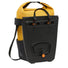 sacoche vélo urban cargo vaude 2 en 1 jaune vue du dos rigide