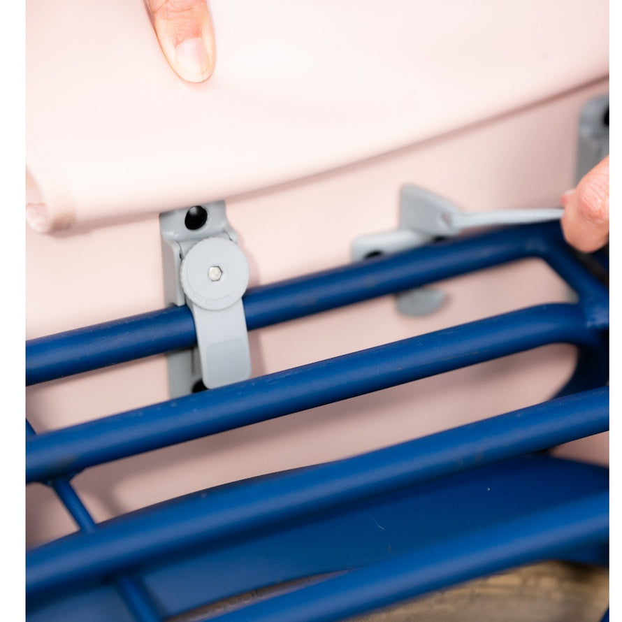 Sacoche de vélo avec système de fixation clip-on