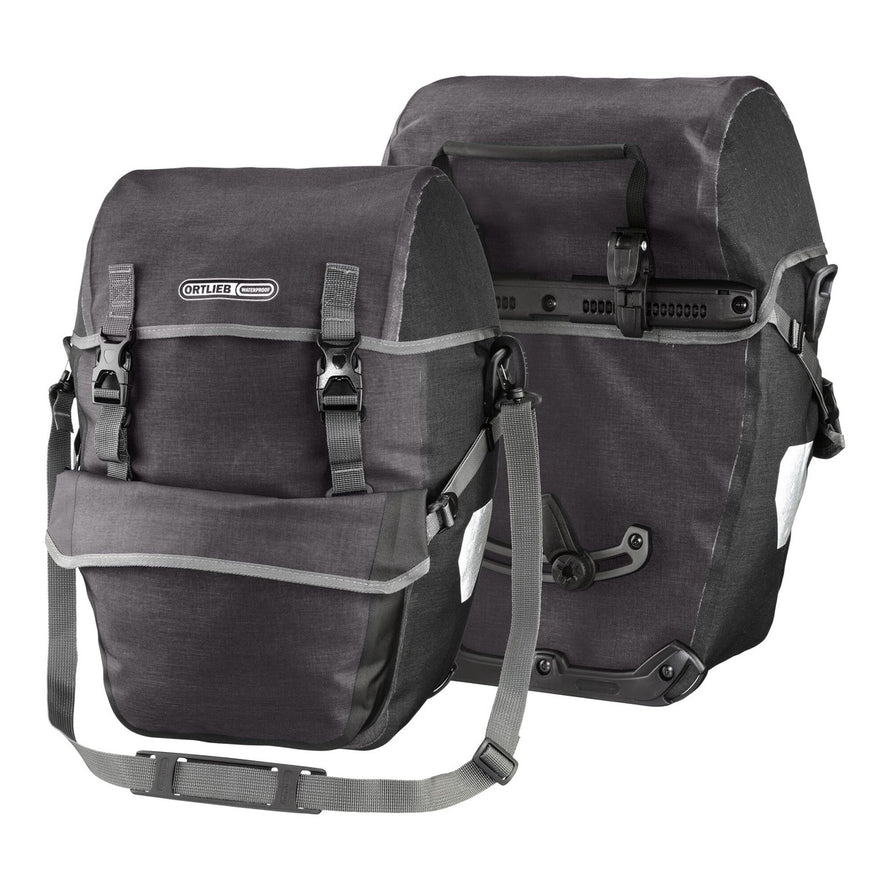 Sacoches arriere Ortlieb Bike Packer Plus 2 x 21L noires, etanches et robustes pour velo