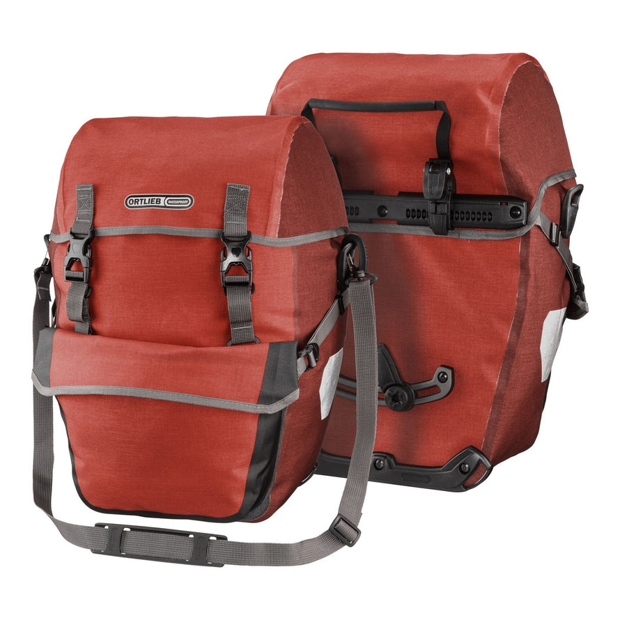 Sacoches arriere Ortlieb Bike Packer Plus 2 x 21L couleur rouille, solides et impermeables pour velo