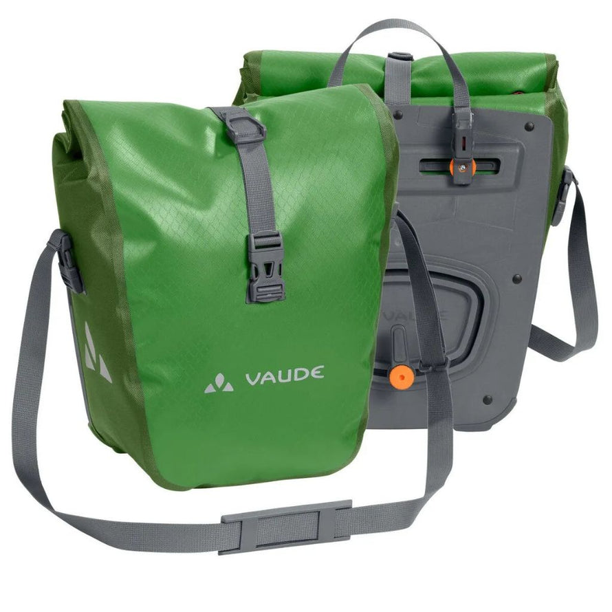 vaude fahrradtasche grün Vaude Aqua Front Fahrradtaschen für vordere Gepäckträger 2 x 14L