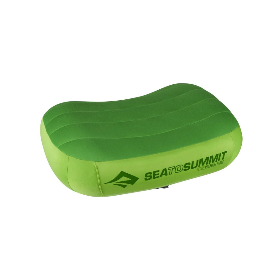 Oreiller gonflable Sea To Summit Aeros Premium Regular vert pour un confort de sommeil en camping et outdoor
