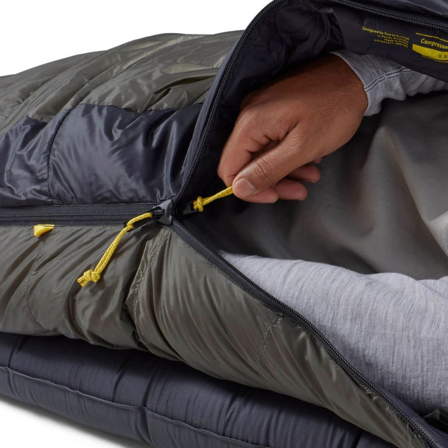 Sac de couchage Spark Pro Sea to Summit avec fermeture zip, ultra léger et adapté au camping et randonnée