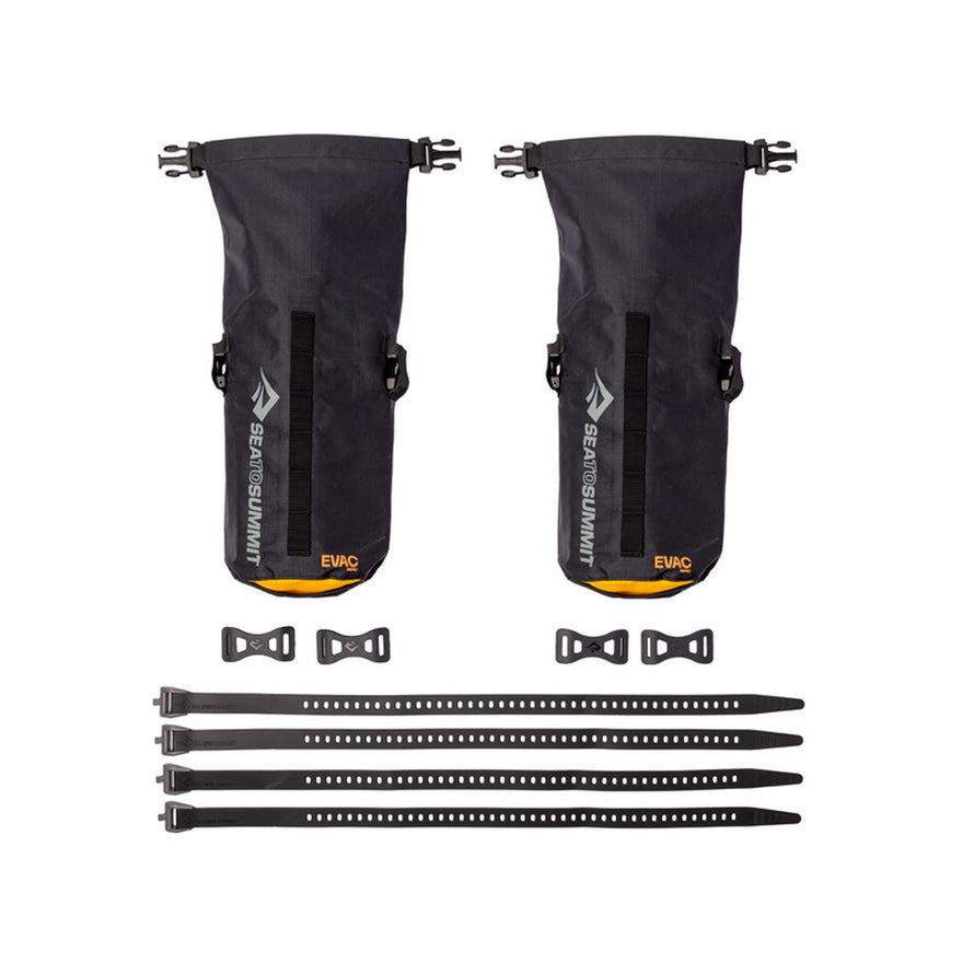 Sac etanche Evac Bikepack Sea to Summit avec kit fixation complet pour velo, protection impermeeable et resistente