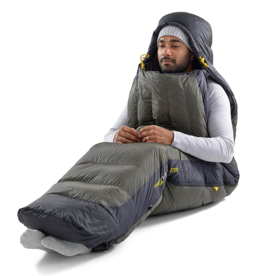 schlafsack radtour Sea to Summit Spark Pro -1°C : technischer, komprimierbarer und leistungsstarker Schlafsack für Biwak und Radtouren
