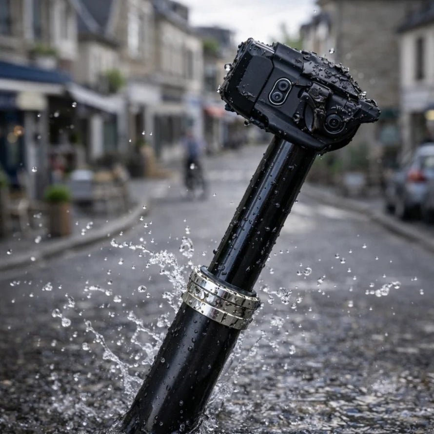 Tige de selle telescopique bluetooth Seekrun S7 City 175mm etanche pour VTT et velo urbain