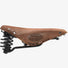 selle de vélo Flyer Softened Brooks Dark Tan vue de profil droit
