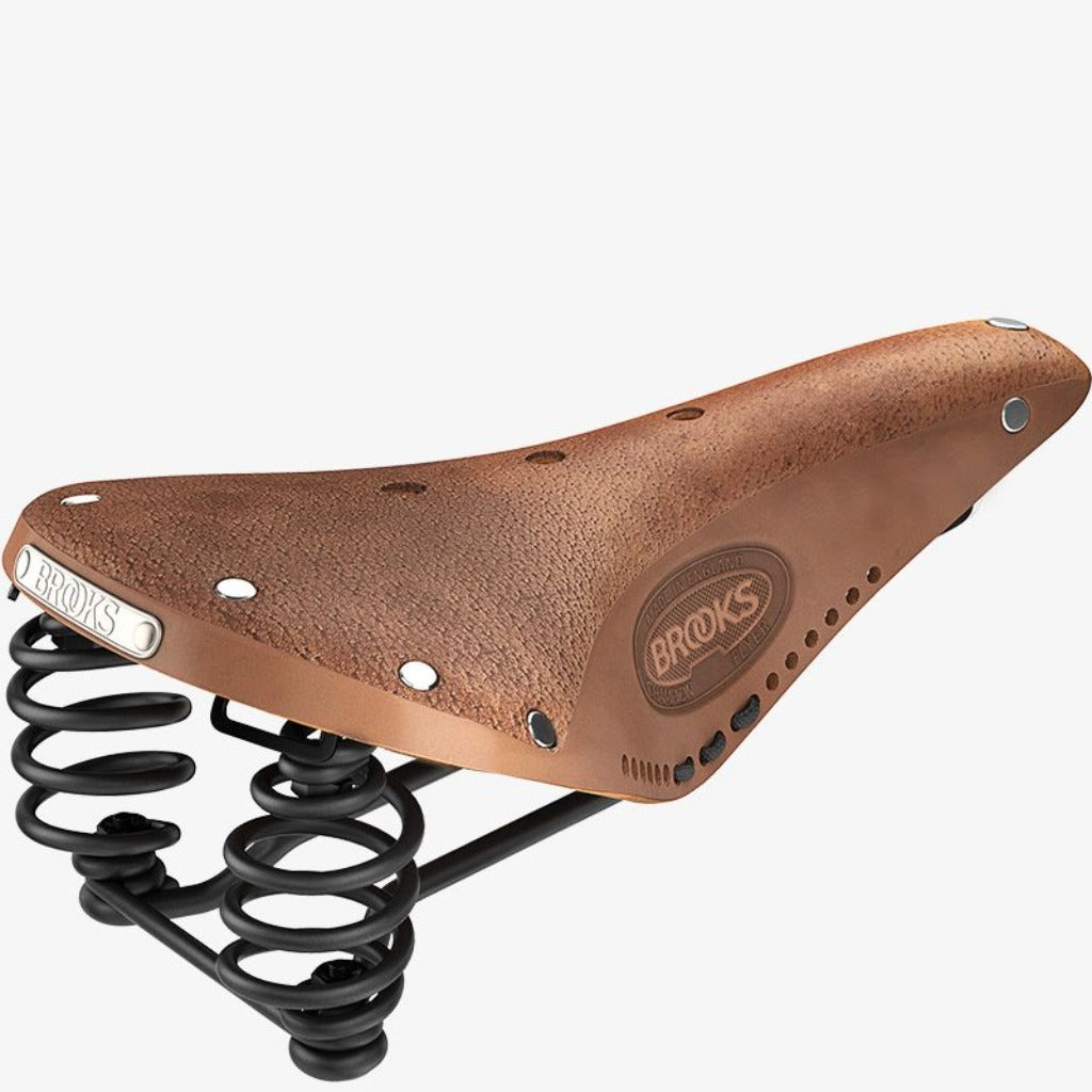 Selle de vélo VINGVO - modèle en cuir microfibre avec amortisseur creux