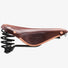 selle de vélo en cuir Flyer spécial Brooks antic brown vue de profil