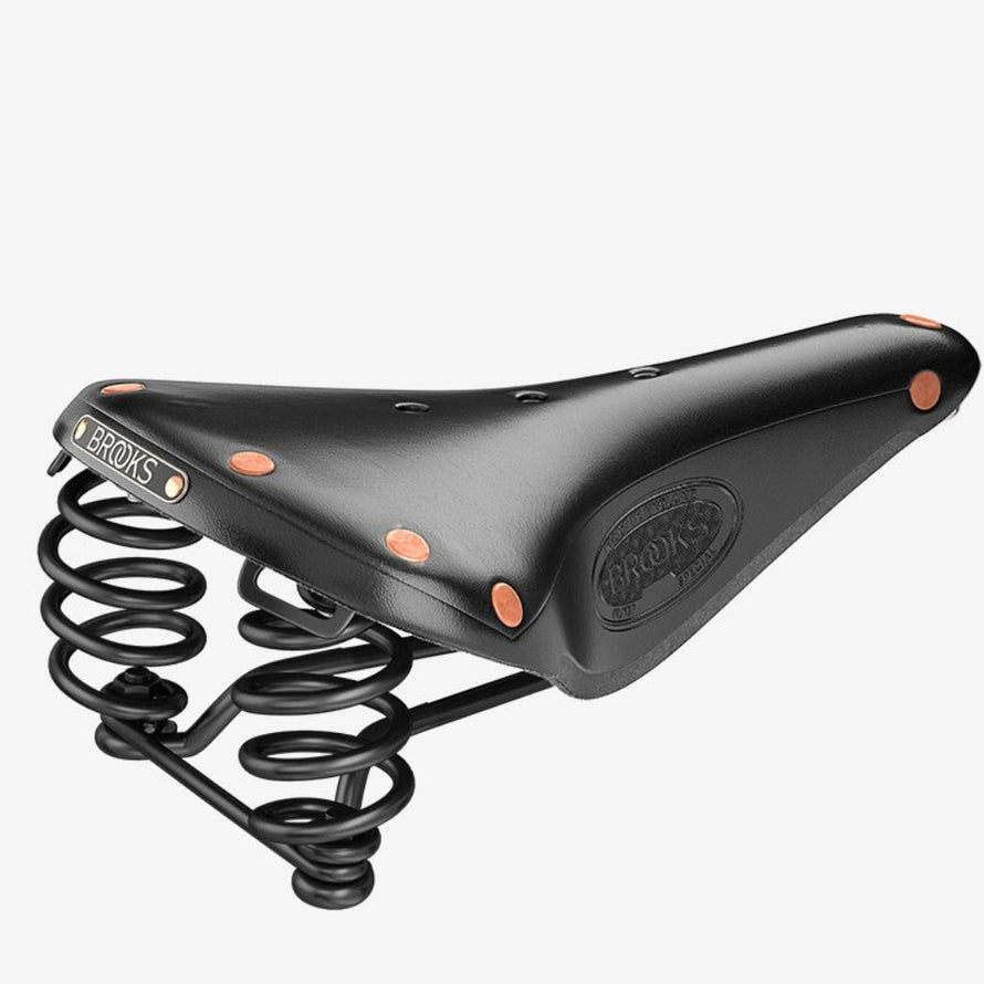 Brooks Selle de vélo Noir Modèle rétro vintage STORIQUE – Selle large Brooks Selle de vélo Noir Modèle rétro vintage STORIQUE – Selle large