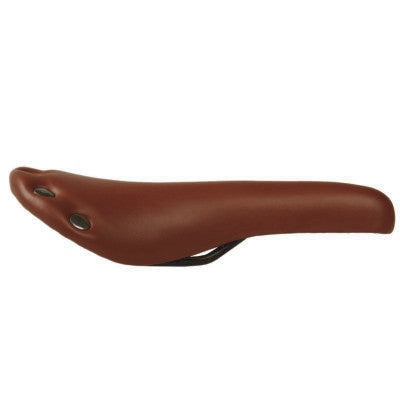 Selle SPANK SPIKE 160 Cuir Rails CrMo Orange Selle SPANK SPIKE 160 Cuir Rails CrMo Orange