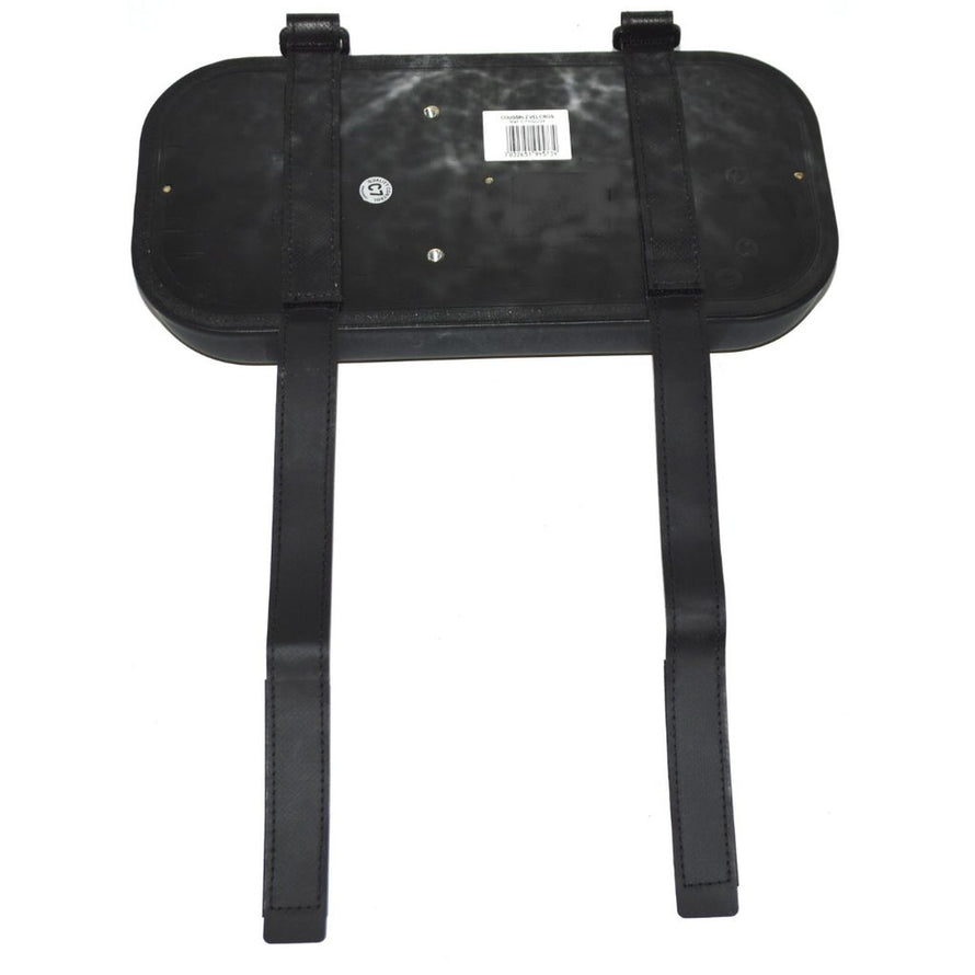 Selle SMP longtail noire avec support robuste pour porte-bagage, idéale pour vélos cargo et charges lourdes