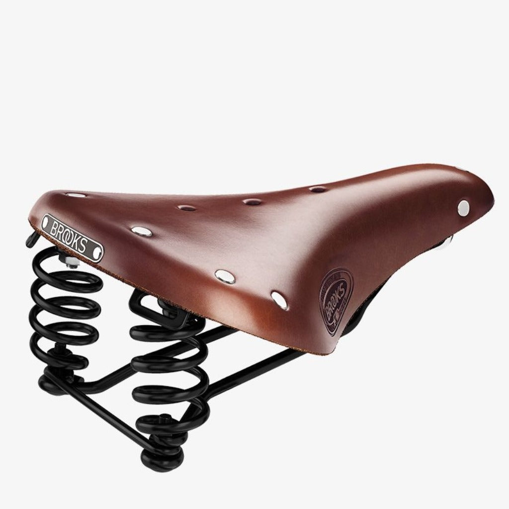 BROOKS SELLE ANCIEN CUIR VELO COURSE LOGO OVAL LEATHER
