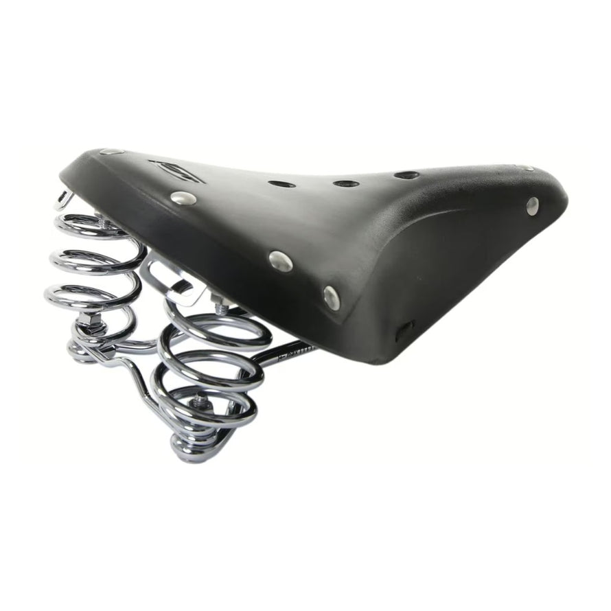 Selle vélo cuir Contec Classic Exclusiv Trekking marque 33, alliant confort et design vintage pour cyclistes exigeants