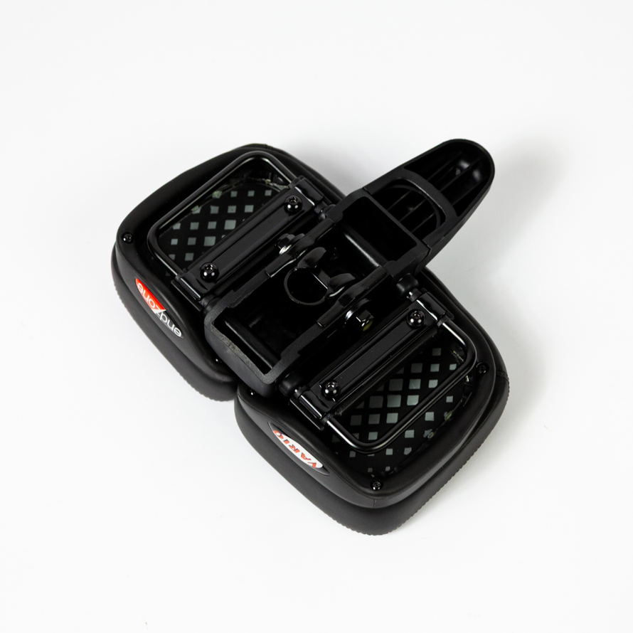 Détail des rails et de la fixation de la selle Vario Comfort Endzone