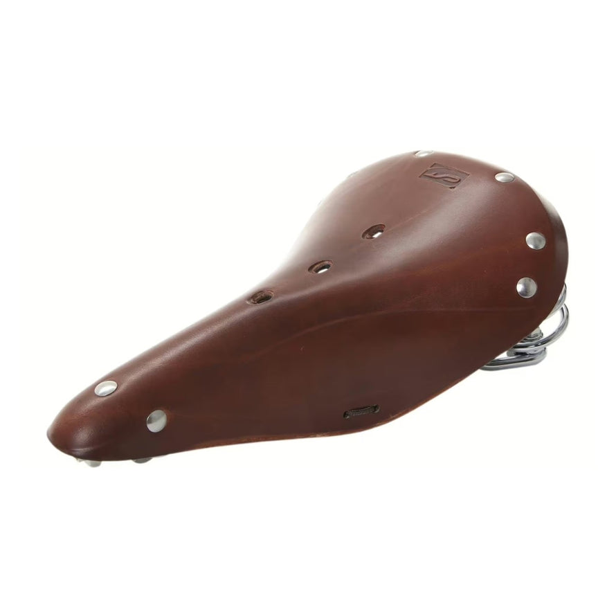 Selle vintage en cuir Contec Classic Exclusiv Trekking marque 33 pour velo confortable et style authentique