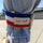 Serre-pantalon reflechissant tricolore bleu blanc rouge marque Suzon et Suzette pour cyclistes