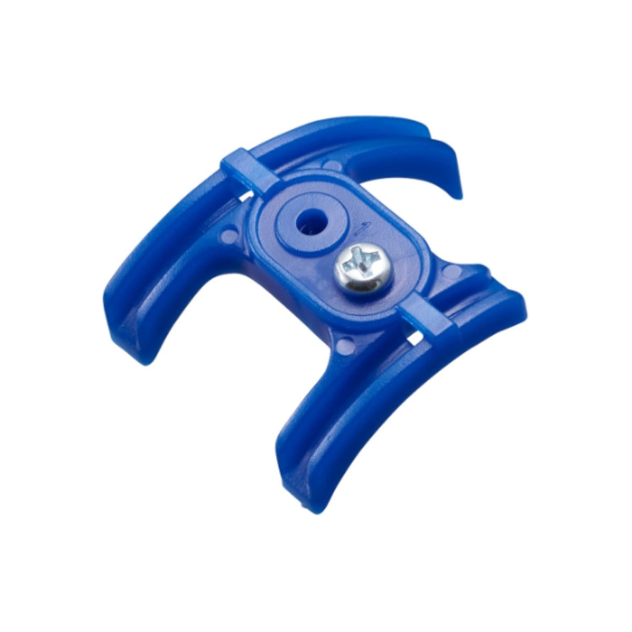 Support guide câble sous boîtier de pédalier Shimano SM-SP18-T en plastique bleu avec vis de fixation