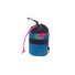 Sacoche de potence vélo Sidekick Swift Industries 1 L bleu avec cordon rose, idéale pour transporter accessoires vélo