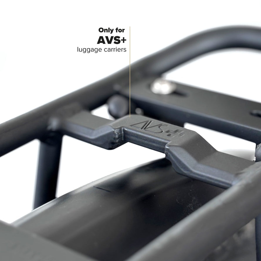 siège arrière enfant porte-bagages arrière Groovy AVS+ Polisport vue du système de fixation