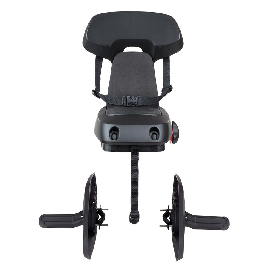 siege enfant guppy junior polisport avec cale pieds et fixation securisee sur porte bagage arriere