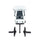 siege enfant guppy junior polisport blanc avec harnais et fixation securisee sur porte bagage arriere