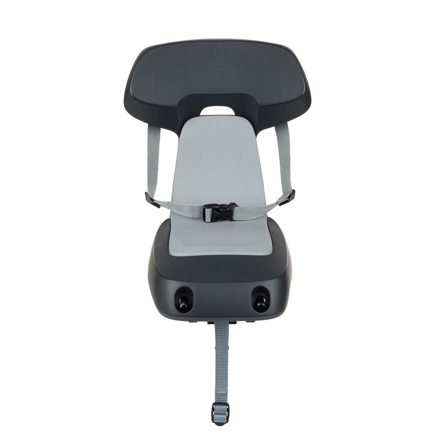 Siège enfant Polisport Guppy Junior avec harnais central pour porte-bagage arrière MIK HD, sécurité et confort optimal