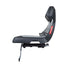 Profil du siege enfant Polisport Guppy Junior compatible porte-bagage MIK HD, securite optimale pour velo