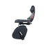 Siège enfant Polisport Guppy Junior fixé sur porte-bagage arrière MIK HD, vue profil, sécurité et confort