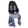 Siege velo enfant arriere Qibbel Air gris fonce avec harnais securite et repose-pieds ajustable