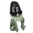 Siège vélo enfant arrière Qibbel Air couleur vert clair avec harnais de sécurité ajustable