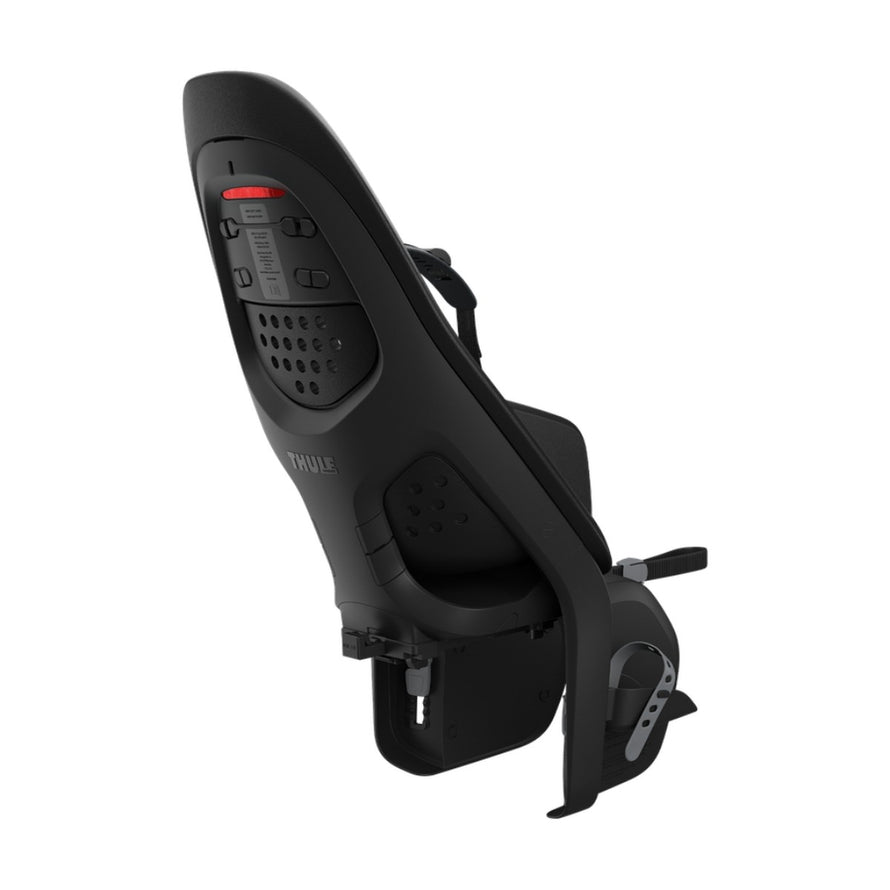 Siege velo enfant arriere Thule Yepp 2 MIK HD design ergonomique et fixation securisee pour porte-bagages