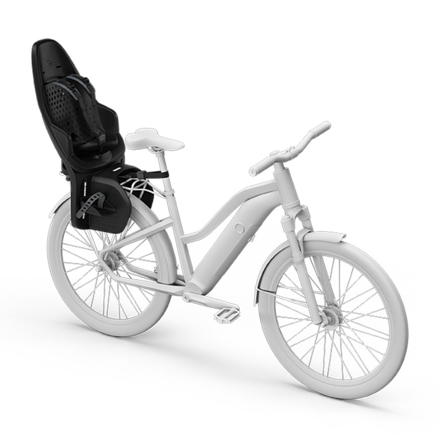 Siege velo enfant arriere Thule Yepp 2 MIK HD avec systeme fixation porte-bagages robuste et securisant