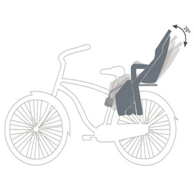 fahrrad-kindersitz guppy rs plus Polisport Guppy RS Plus Kindersitz hinten neigbar schwarz auf Fahrrad
