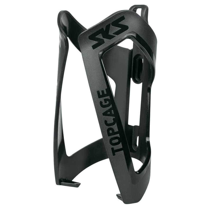 Porte-bidon Topcage SKS noir robuste et léger pour vélo, fixation stable et accès facile à la bouteille