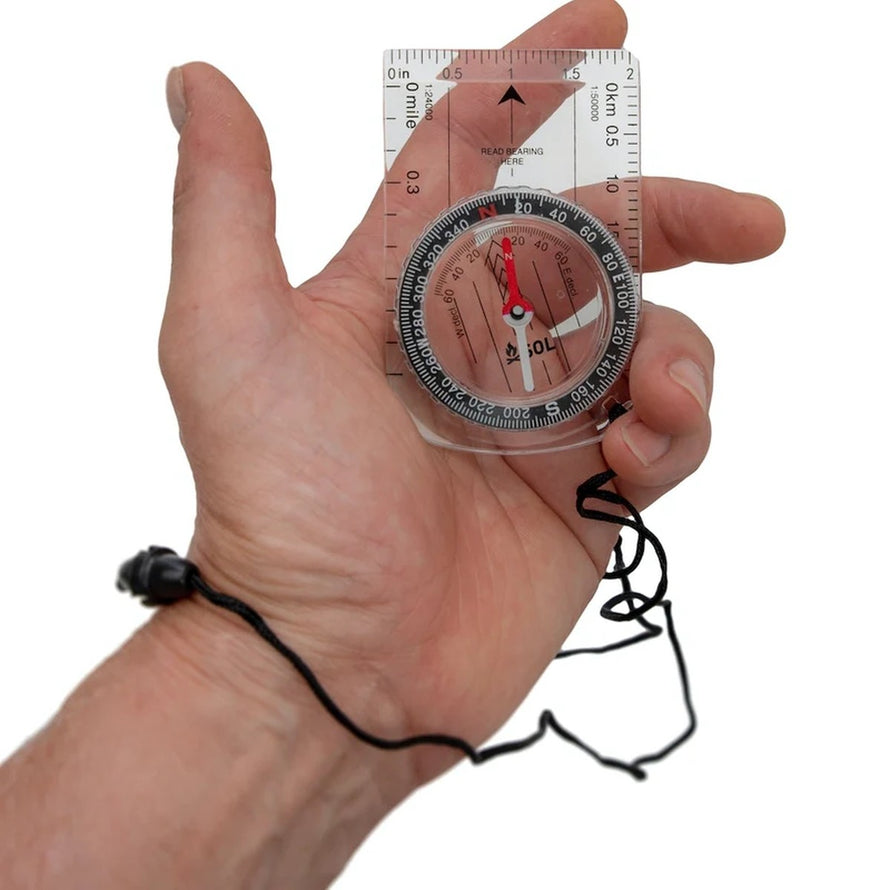 Boussole SOL Map Compass de sol_survive_outdoors_longer pour orientation fiable en randonnée et activités outdoor