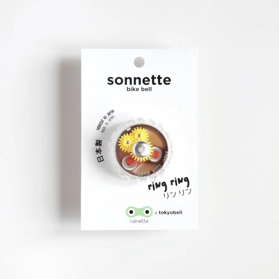 Sonnette vélo rotative transparente Rainette Tokyo Bell