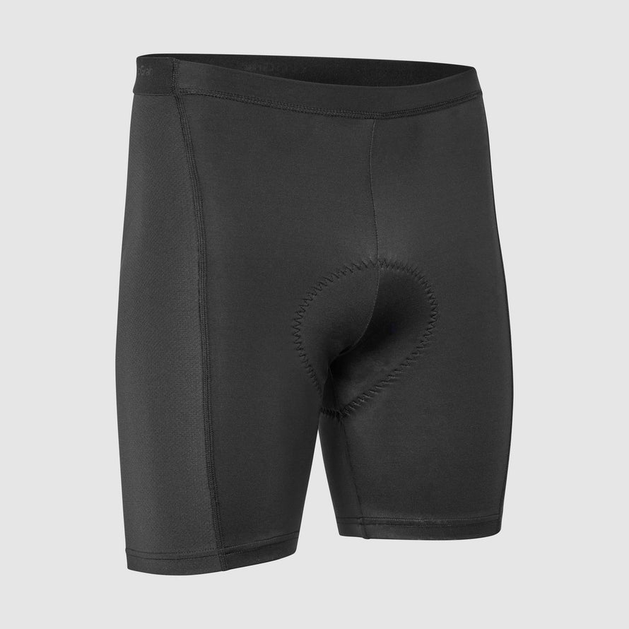 Sous-short GripGrab Ride noir avec coussin rembourré pour un confort optimal en cyclisme
