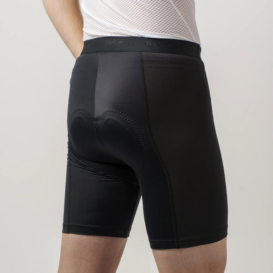 Sous-short GripGrab Ride noir avec rembourrage ergonomique pour confort et performance en cyclisme