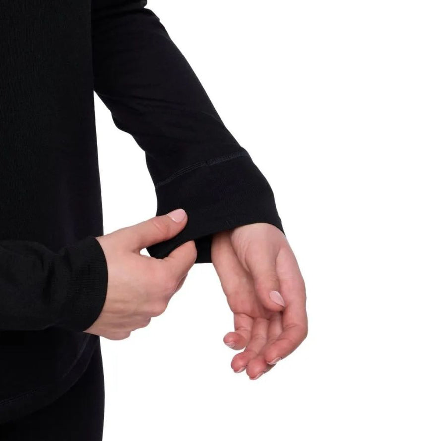 maille fine du t-shirt mérinos Vaude Monviso II femme, laine douce et anti-odeurs