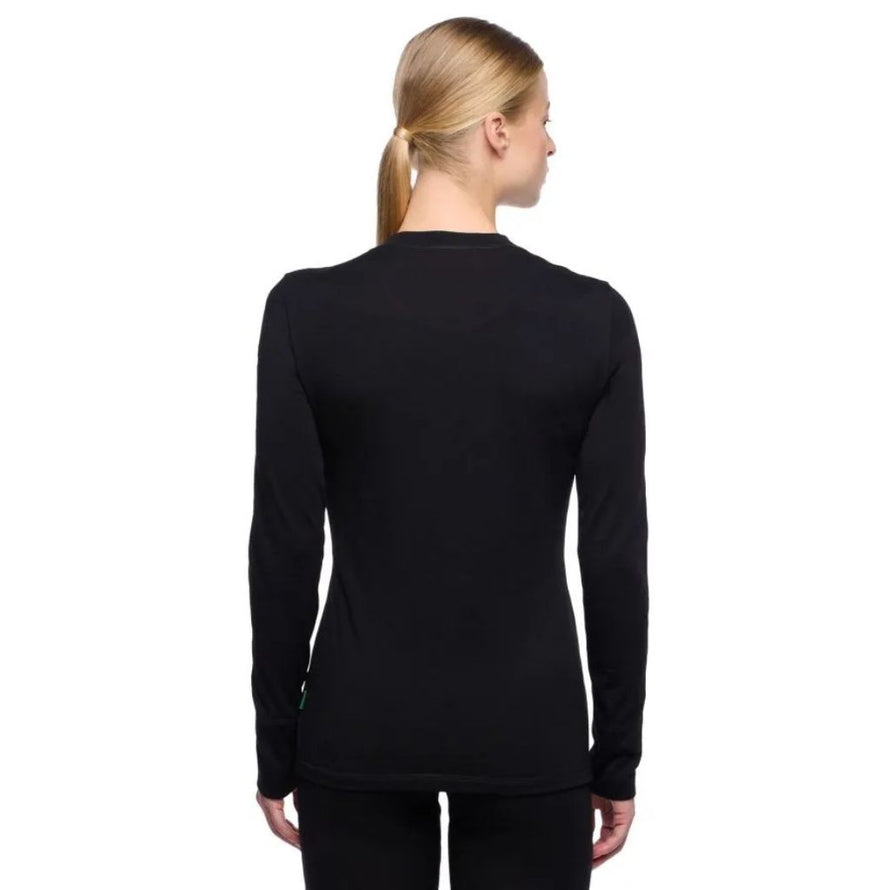 Dos du t-shirt Vaude Monviso II femme, matière mérinos respirante et légère pour le vélo urbain.