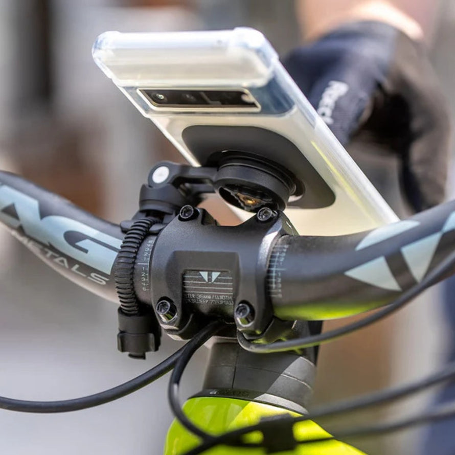 pad adhésif bike bundle universal interface SPC + SP Connect utilisation vue sur vélo