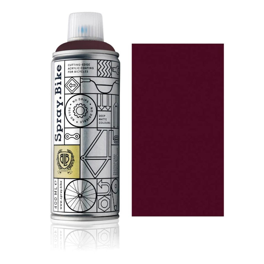 Bombe de peinture Spray Bike Nightshade 400ml pour vélo, couleur matte profonde et finition professionnelle