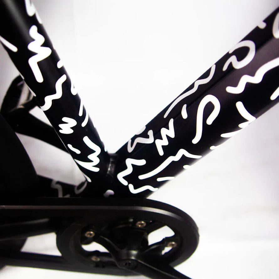 Pegatinas reflectantes Leopardo color negro para bici