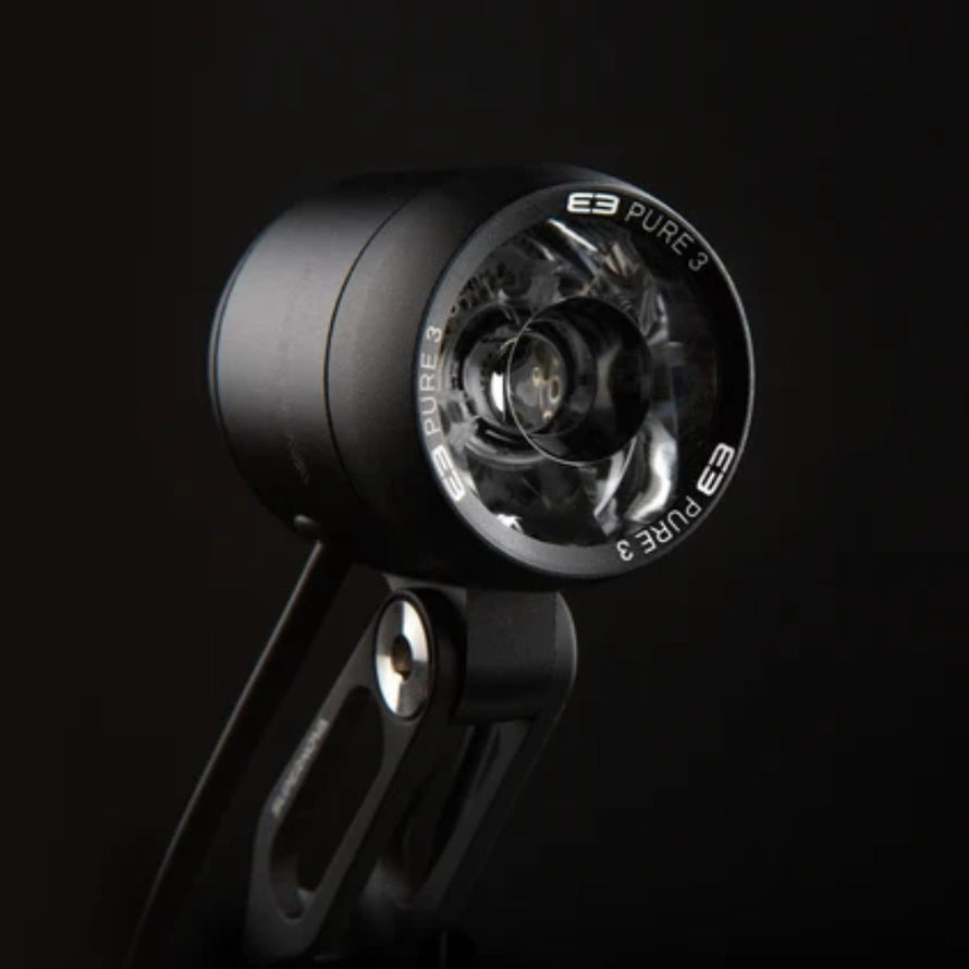 Phare dynamo Supernova E3 Pure 3 205 lumens, éclairage vélo haute intensité pour montage sur fourche
